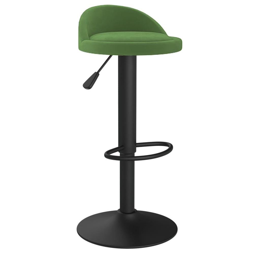 Tabouret de bar vert foncé velours
