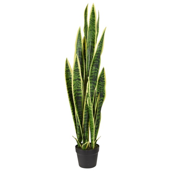 Sanseveria artificiel varigué 110cm en pot