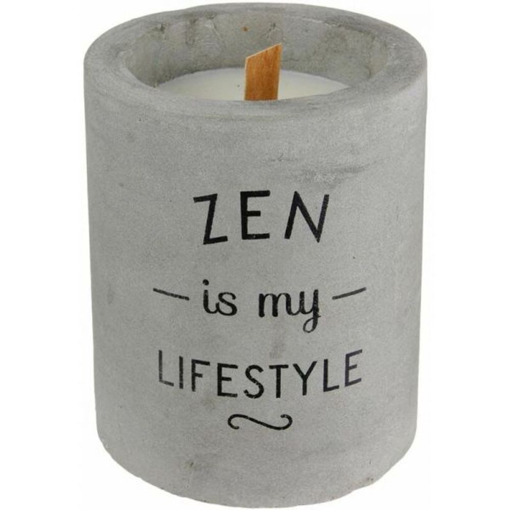 Bougie senteur linge frais pot en ciment zen is my lifestyle