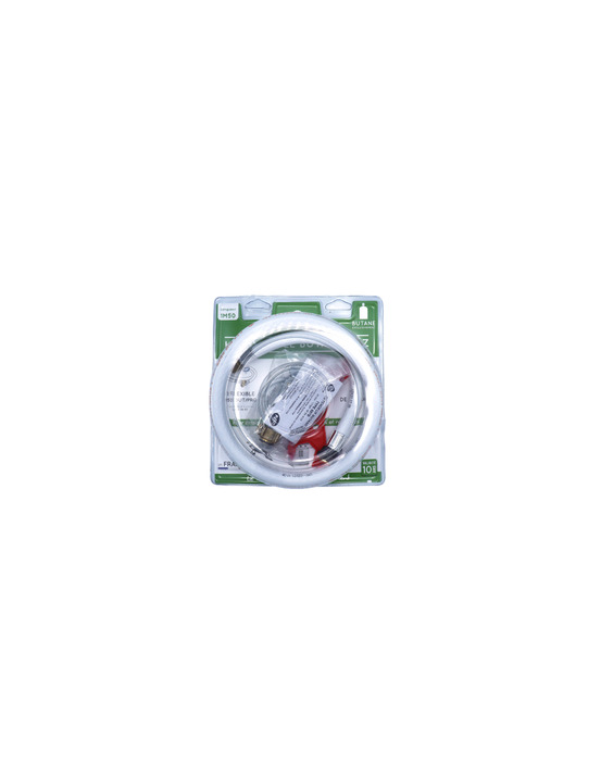 Kit flexible souple g½ 10 ans 1,50 m + detendeur butane + clé multifonction - le pratique