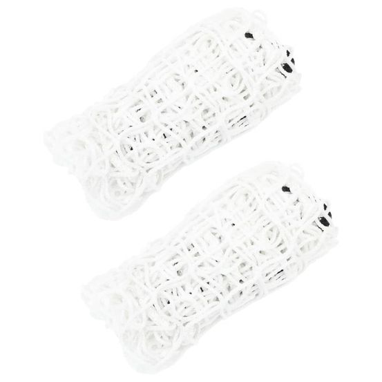 Filets à foin 2 pcs rectangulaire blanc 200x120 cm pp