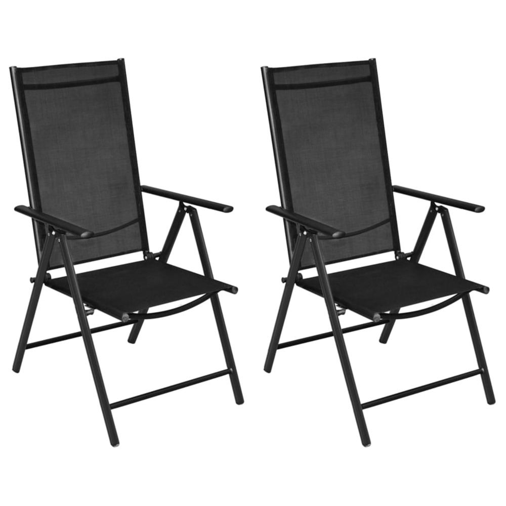 CHAISES PLIABLES DE JARDIN 2 3-(869285)