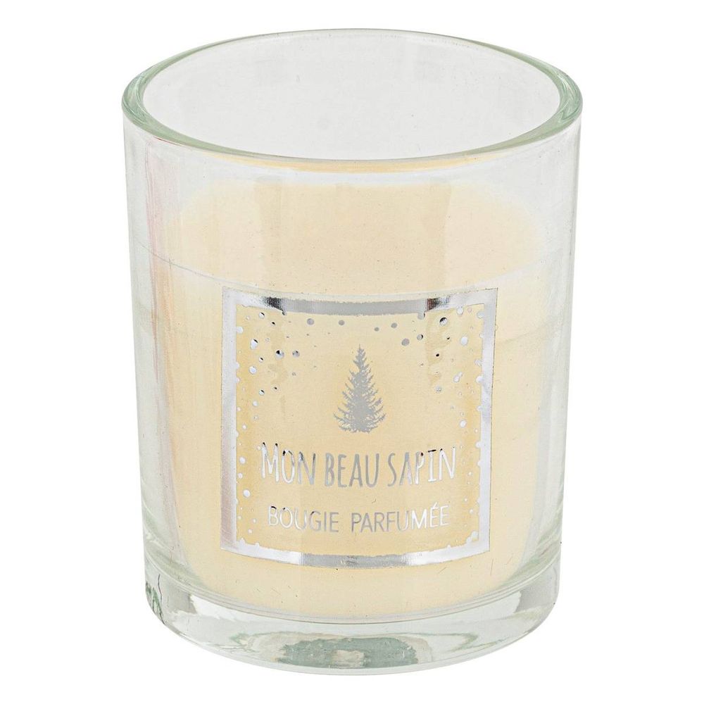 Bougie parfumée cracker 89 gr avec pot en verre assorti