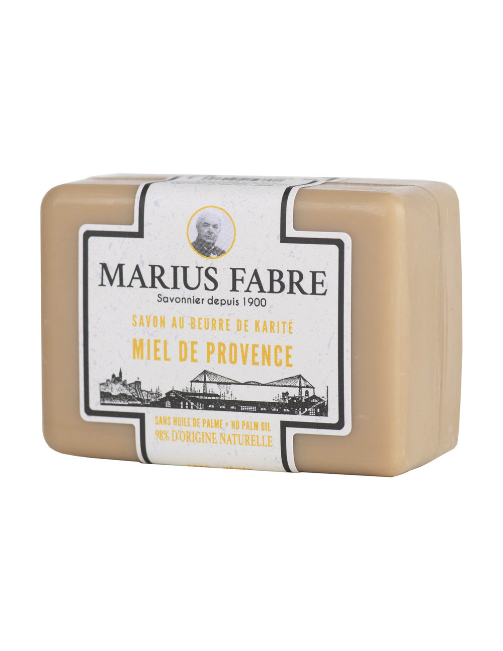 20 savonnette au beurre de karité parfum miel de provence 100g - marius fabre