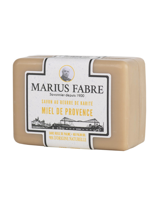 20 savonnette au beurre de karité parfum miel de provence 100g - marius fabre