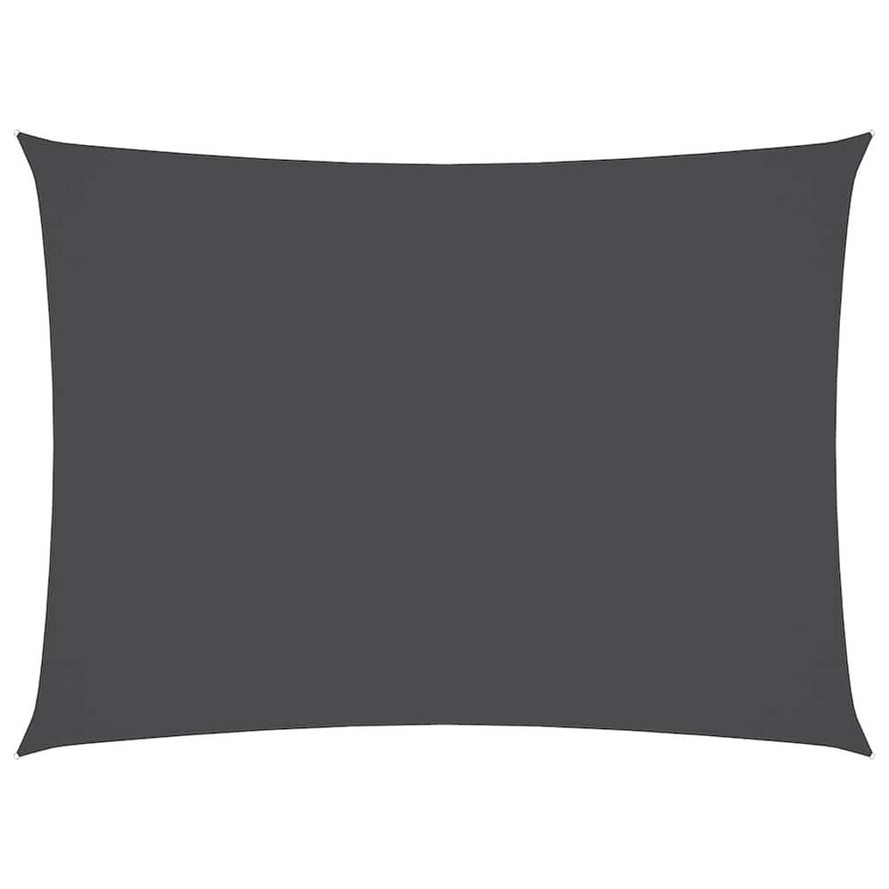 Voile de parasol tissu oxford rectangulaire 3x4,5 m anthracite