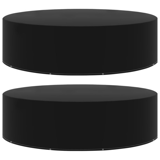 Housses de salon de jardin 2 pcs 10 œillets 205x90 cm