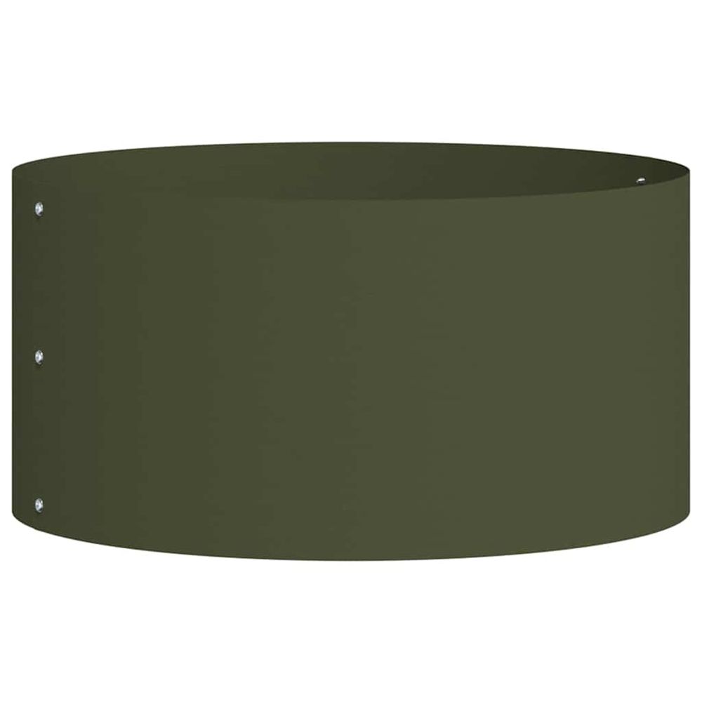 Anneau de jardinière vert olive 40 x 40 x 20 cm