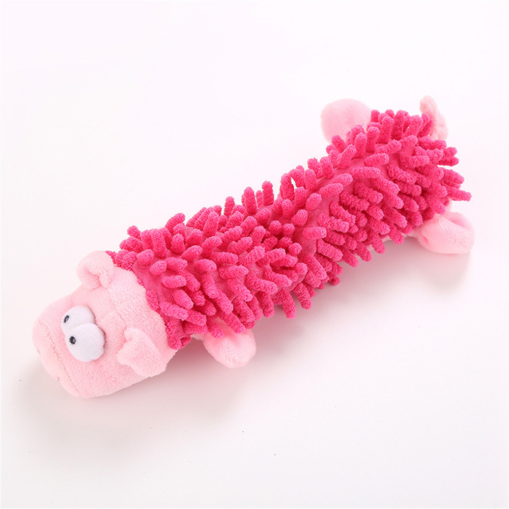 Dtopbuyage jouet en peluche interactif cochon rose pour chiots