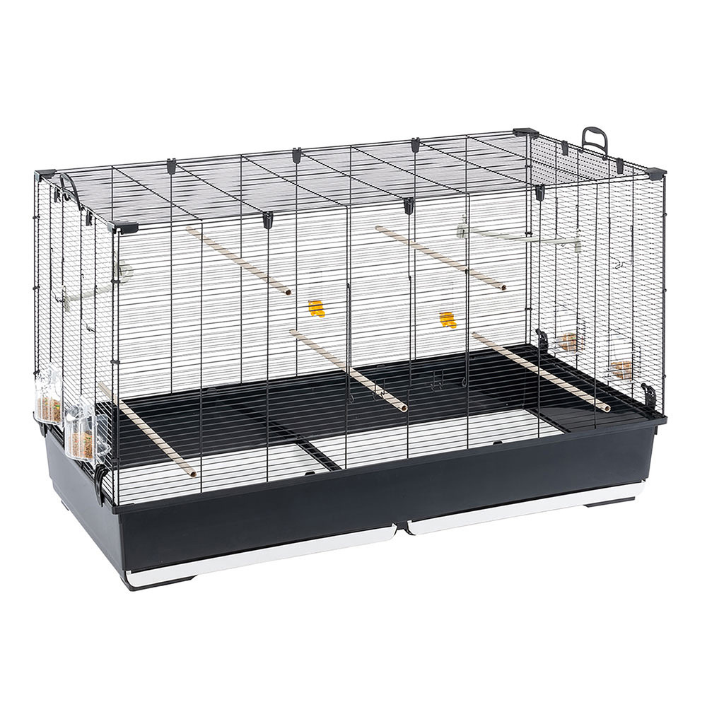 Ferplast volière cage à oiseaux piano 8 grande cage pour oiseaux, canaris, pinsons, perruches ondulées, inséparables, en métal,