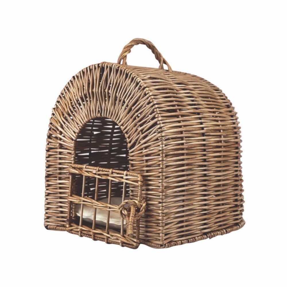 Cage pour chien en osier