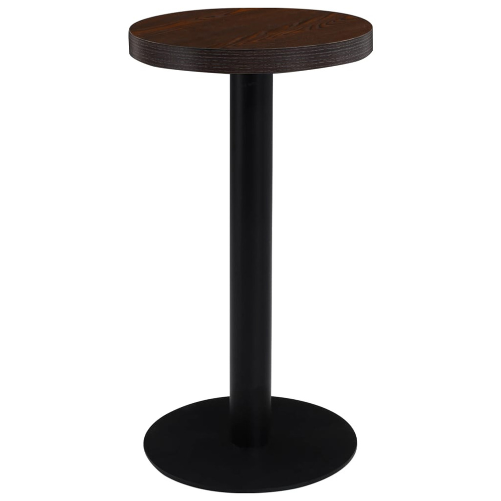 Table de bistro marron foncé 40 cm mdf