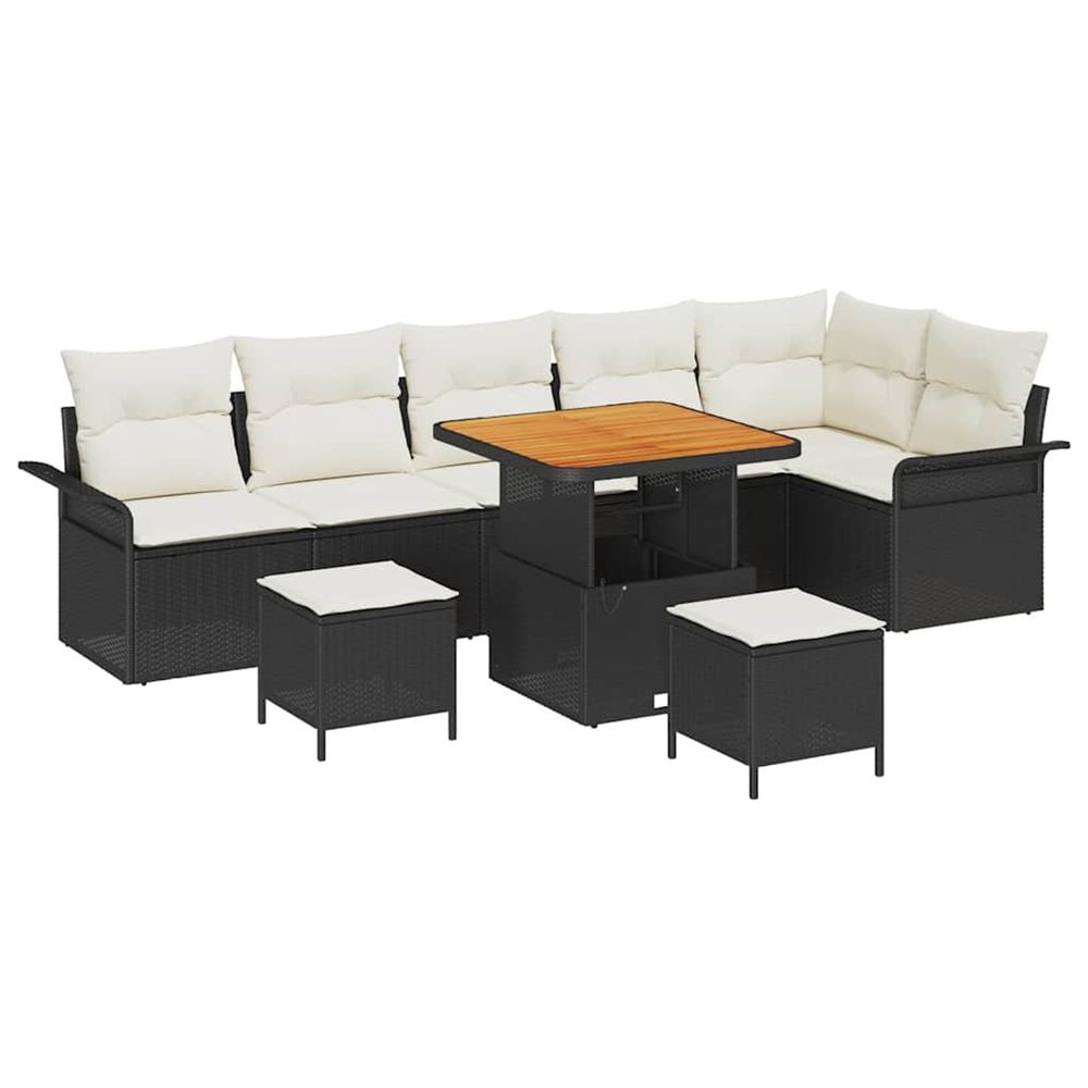 Ensemble de canapé de jardin 9 pc 8-nombre de places