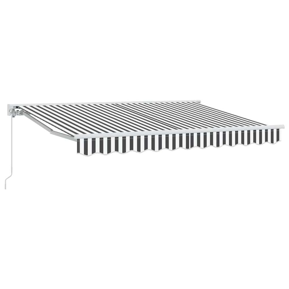 Cadre d'auvent anthracite et blanc 250 x 200 cm