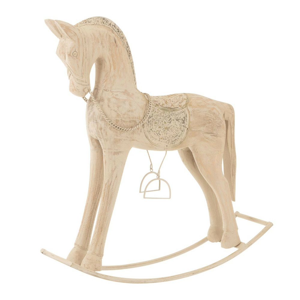 Cheval à bascule en bois 