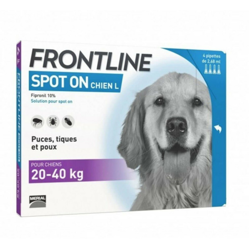 Frontline spot on chien l (20-40 kg) - boehringer 6 pipettes