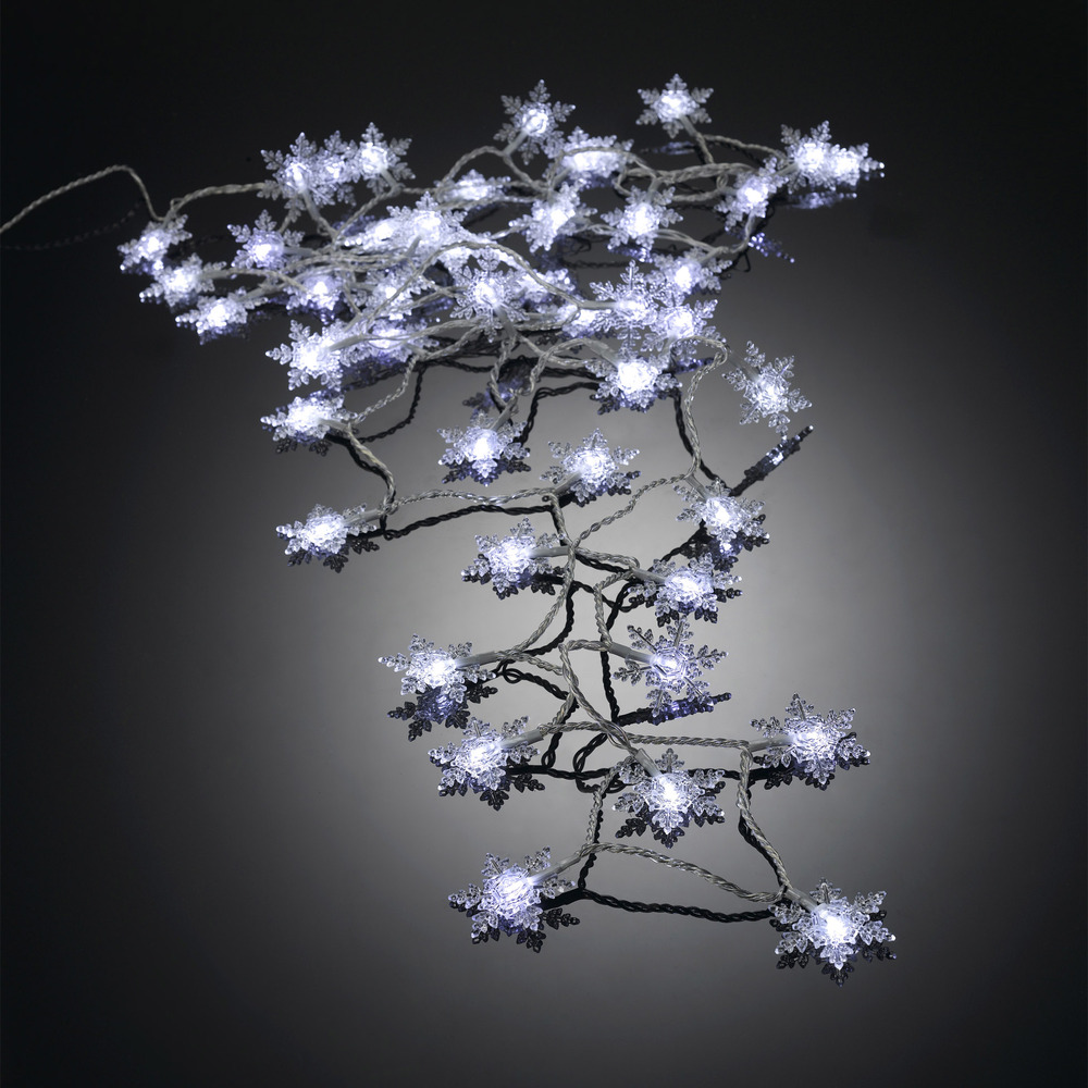 Guirlande flocons 50 led