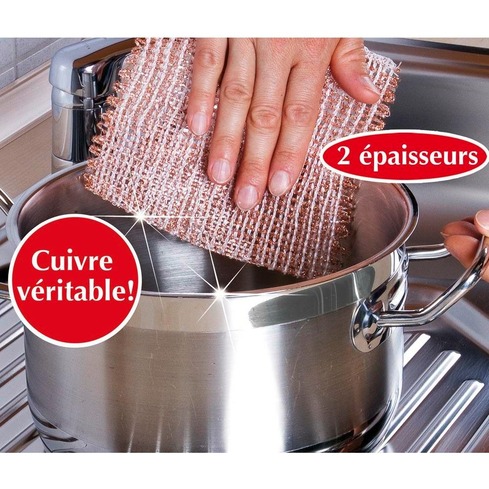 Lavette en cuivre - les 3 lavettes