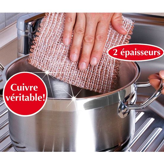 Lavette en cuivre - les 3 lavettes