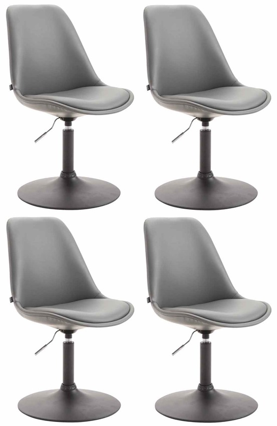 Lot de 4 chaises de salle à manger maverick b simili cuir