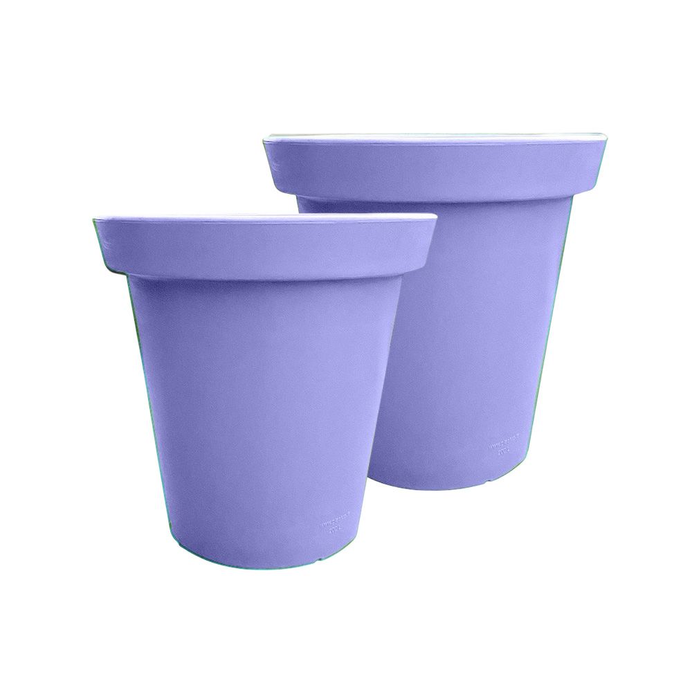 Pot de fleurs rond xxl delight 75l- lot de 2