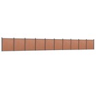 Panneau de clôture marron 1737x186 cm wpc