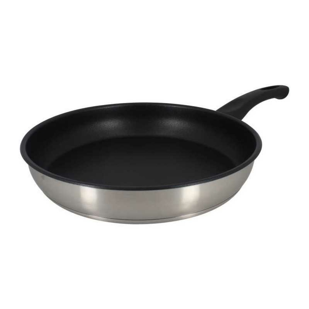 Poele - menastyl - 6020246 - en acier inoxydable - 24 cm - tous feux dont induction