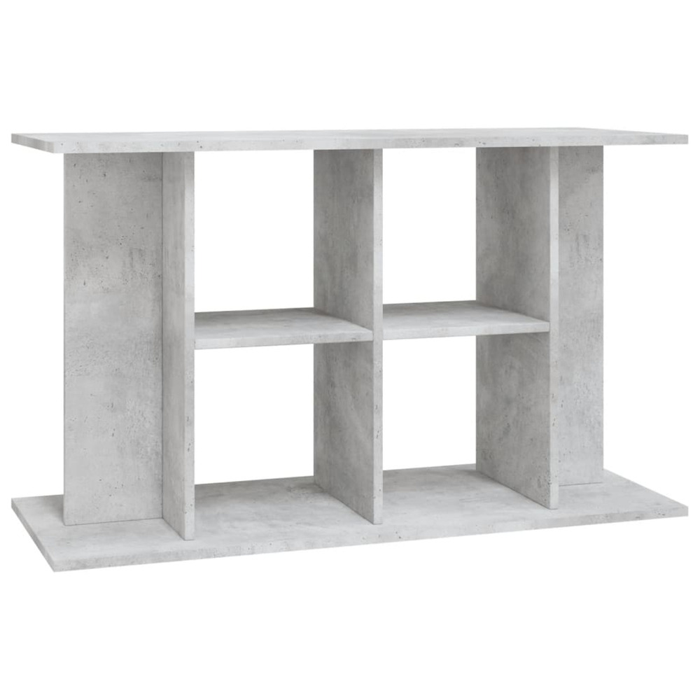 Support d'aquarium en béton gris 100 x 40 x 60 cm bois d'ingénierie
