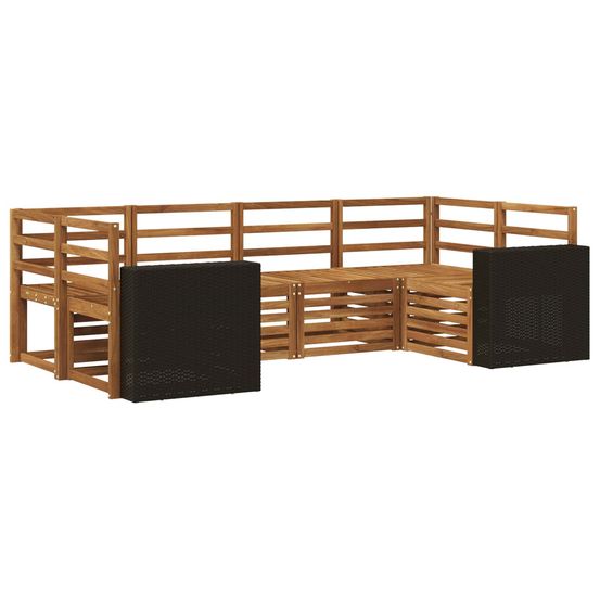 Ensemble de canapés d'extérieur 6 pc naturel
