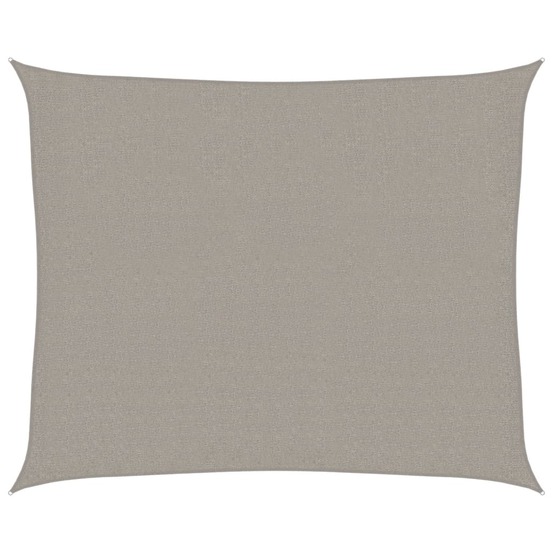 Voile d'ombrage 160 g/m² rectangulaire gris clair 2,5x3 m pehd