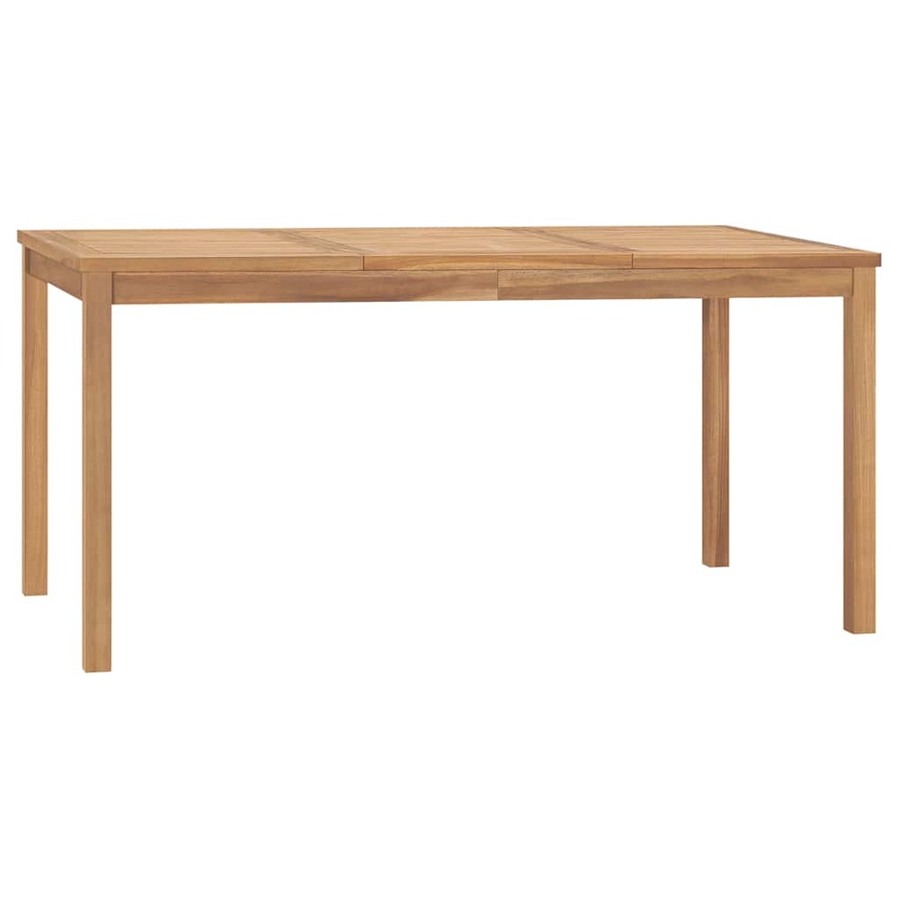 Table à dîner de jardin 160x80x77 cm bois de teck solide