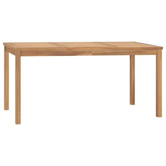 Table à dîner de jardin 160x80x77 cm bois de teck solide