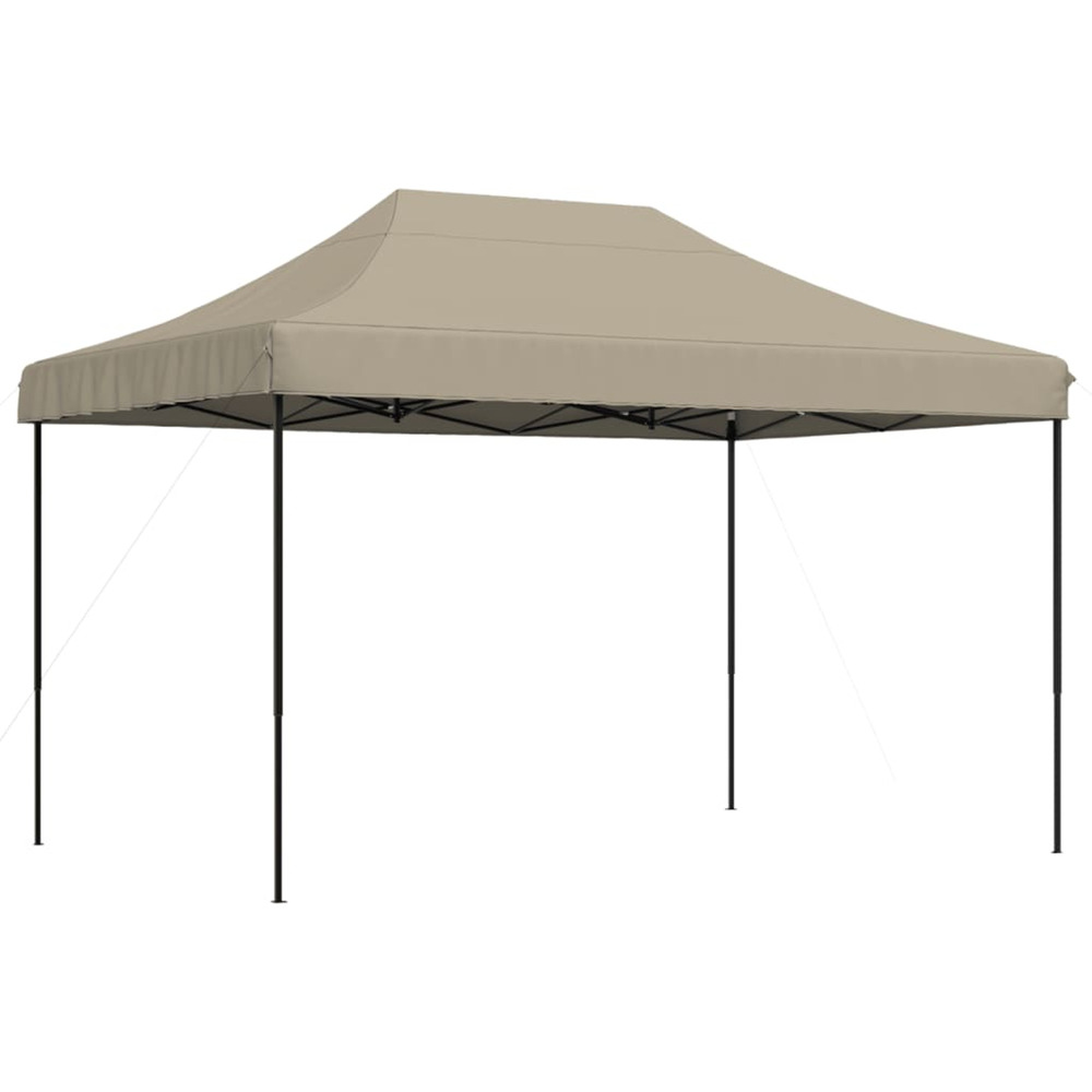 Tente de réception pliable escamotable taupe 410x279x315 cm