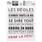 Sticker texte "règles" - 30x40 cm