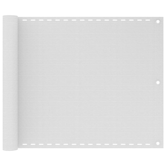 Écran de balcon 75 x 300 cm pehd blanc