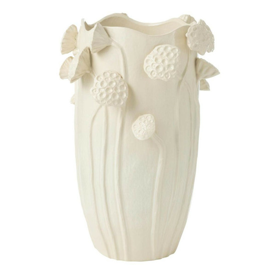 Vase déco lotus en argile