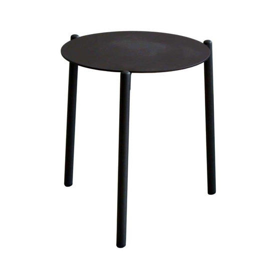 Table d'appoint de jardin plateau céramique ambiance