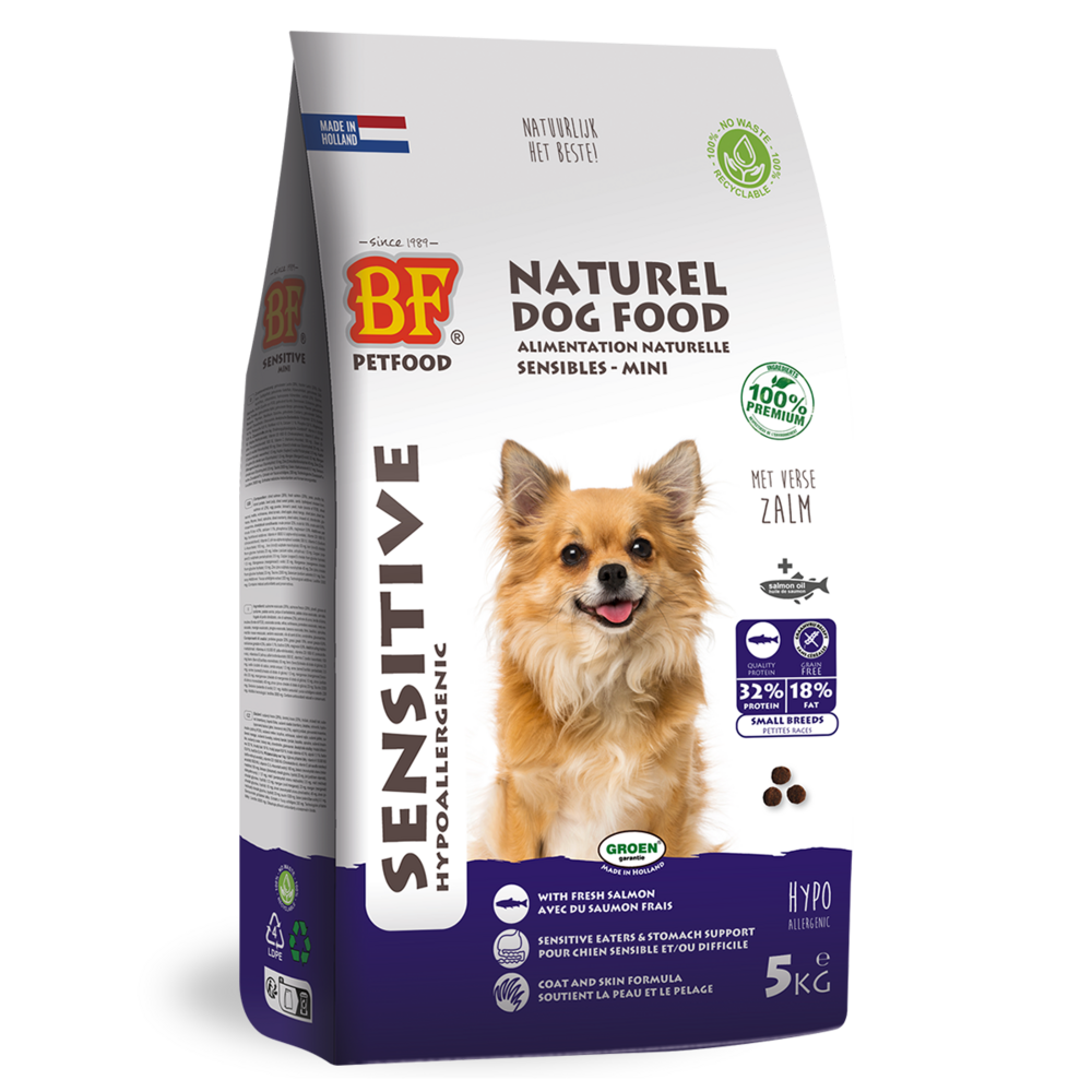 Croquettes mini sensitive (sans céréales) 5kg