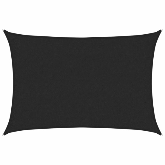 Voile d'ombrage 160 g/m² noir 2x2,5 m pehd