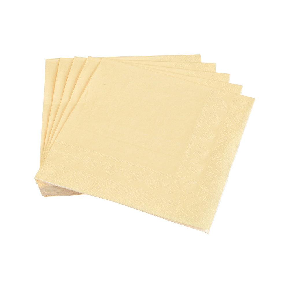 Lot de 20 serviettes en papier tendance uni