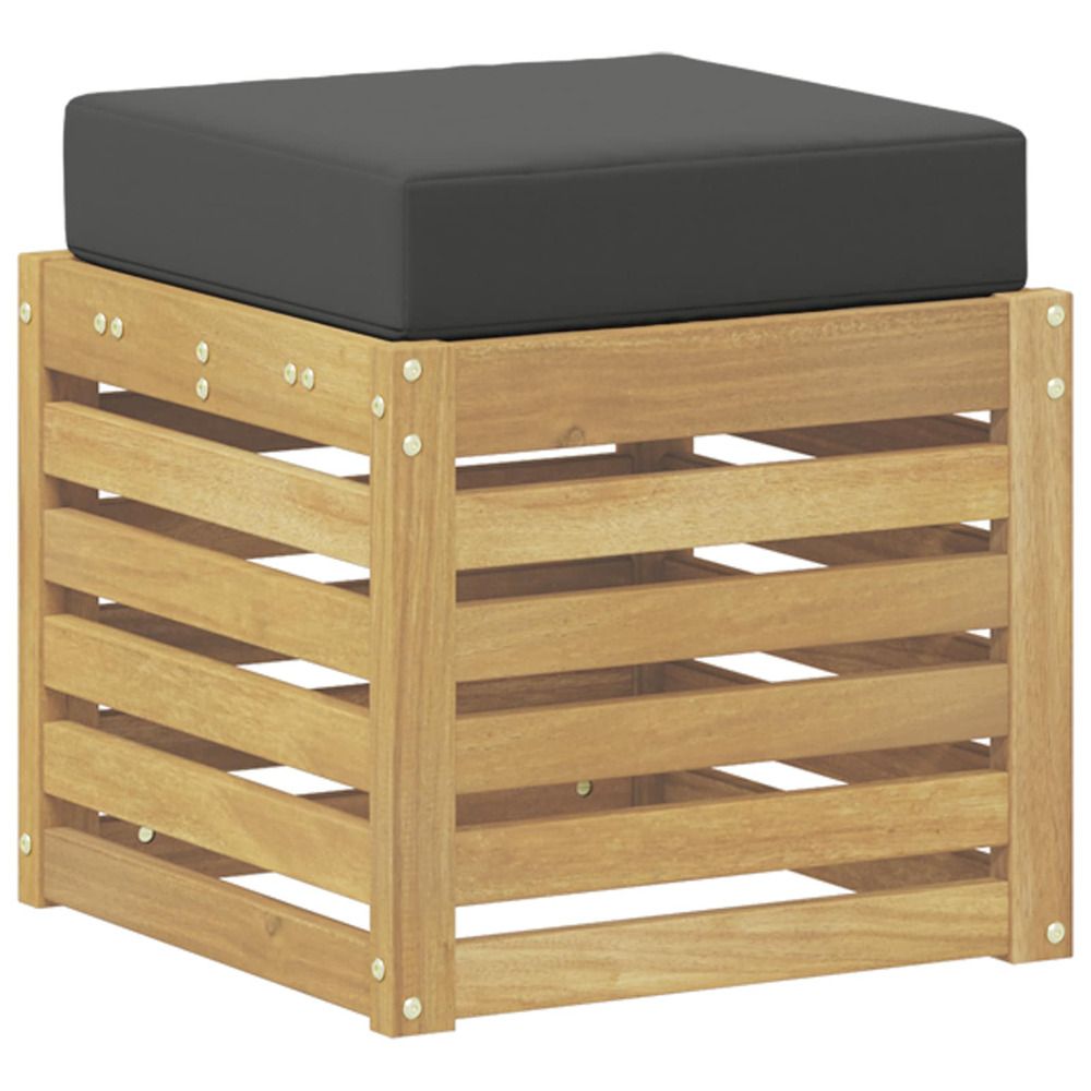 Banc de jardin bois d'acacia massif blanc
