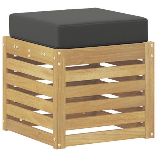 Banc de jardin bois d'acacia massif blanc