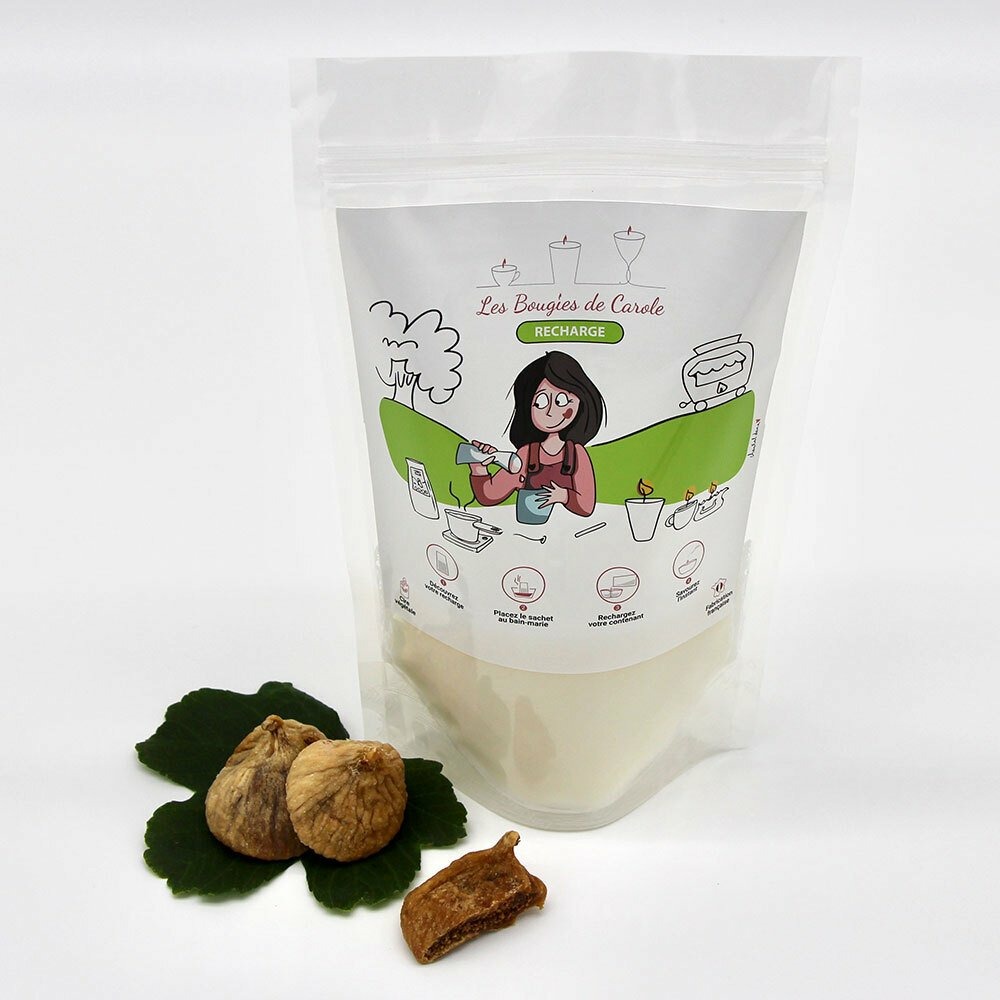 Recharge bougie 200ml feuille de figuier