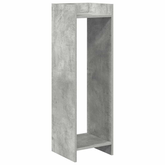 Support de plante gris béton 30 x 30 x 100 cm bois d'ingénierie