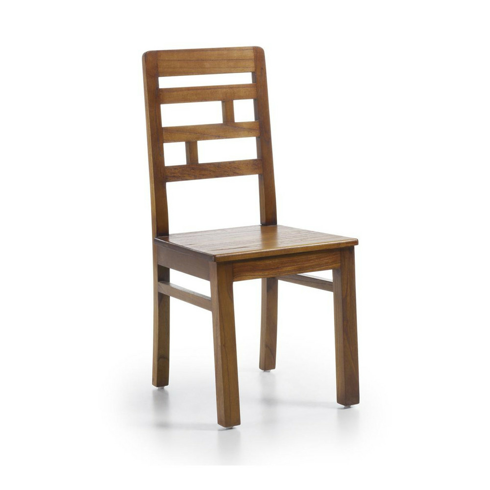 Chaise bois marron - athénaïs décoration d'autrefois