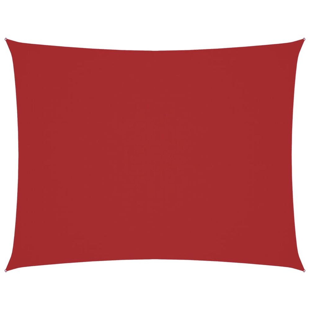 Voile de parasol tissu oxford rectangulaire 2x3,5 m rouge