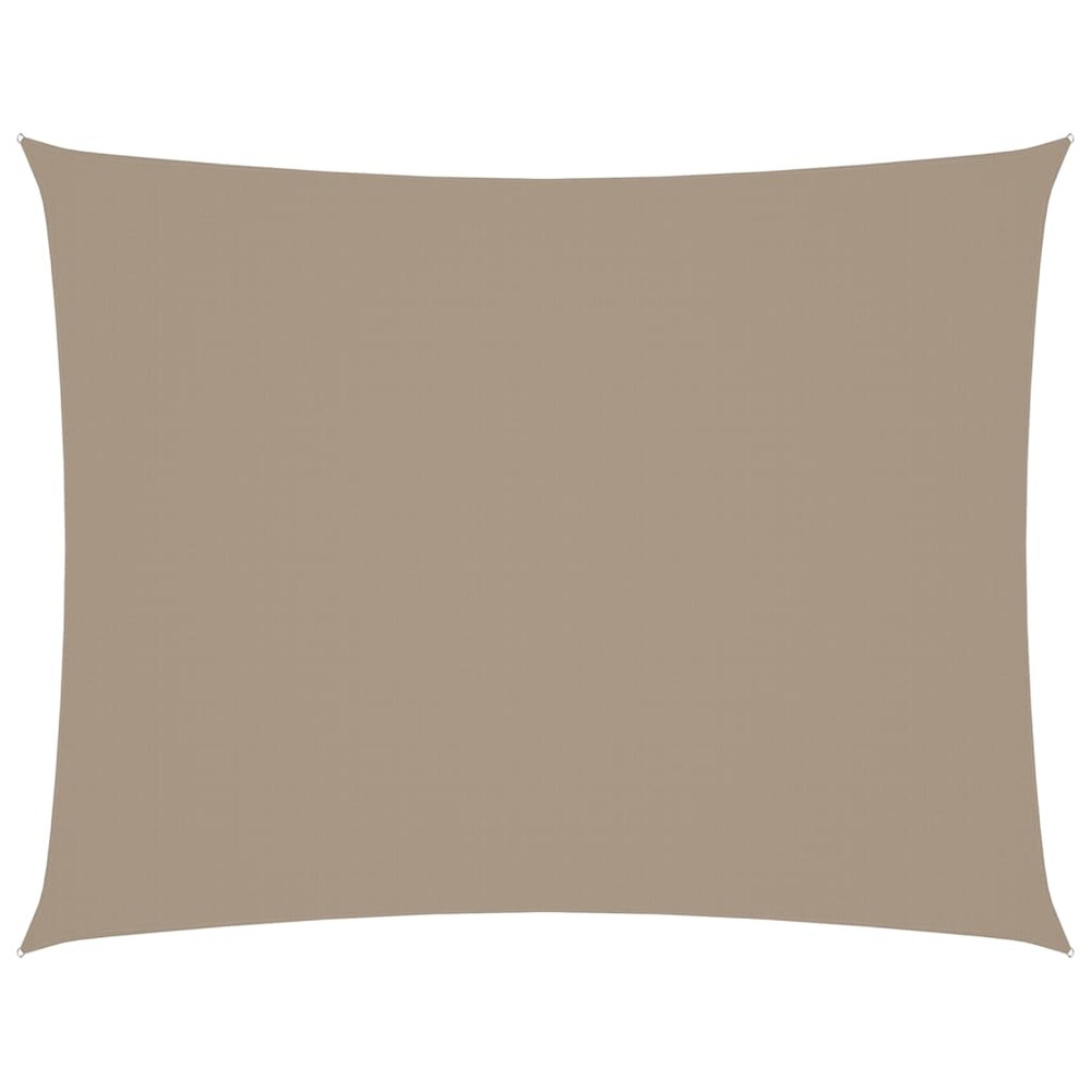 Voile de parasol tissu oxford rectangulaire 2x3 m taupe