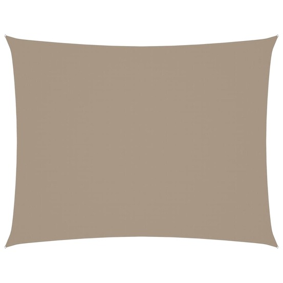 Voile de parasol tissu oxford rectangulaire 2x3 m taupe
