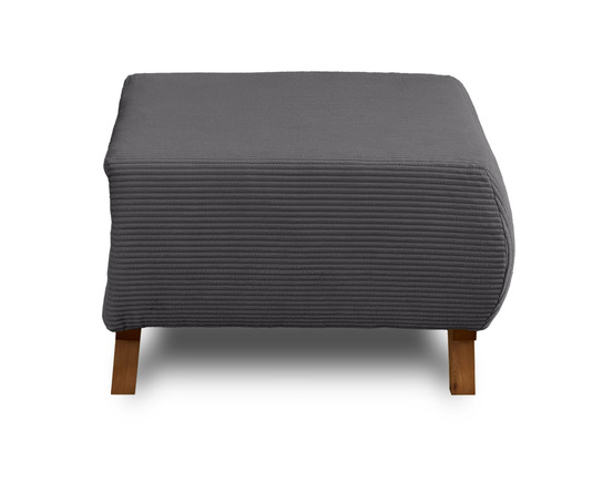 Cristal - pouf modulable - 65 cm - en velours côtelé