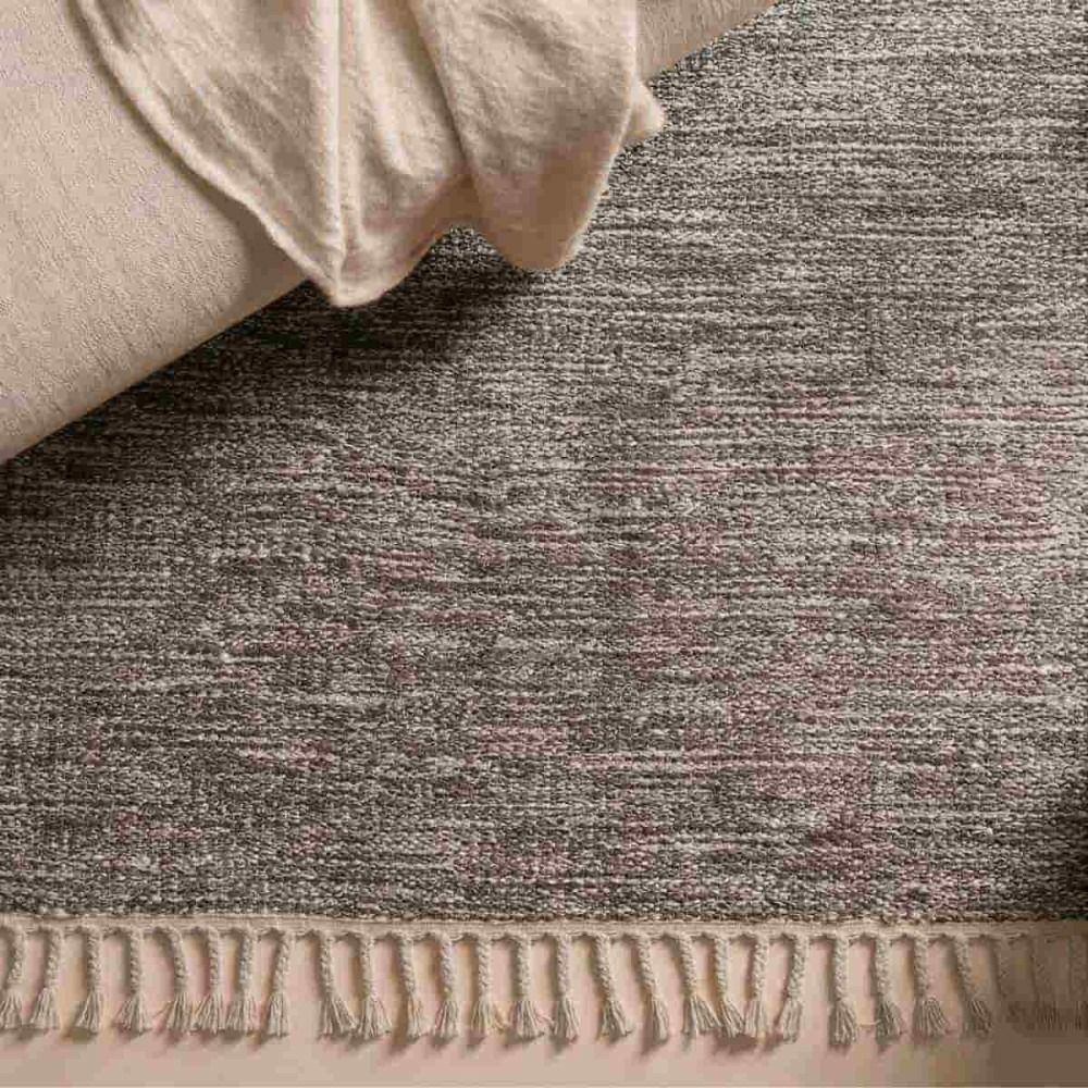 Tapis en coton à franges 60x90cm